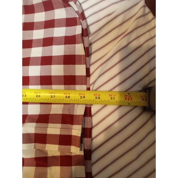Fish Hippie Mens Medium Solace Collection Cotton Stretch Button Down Shirt Red - Picture 11 of 11